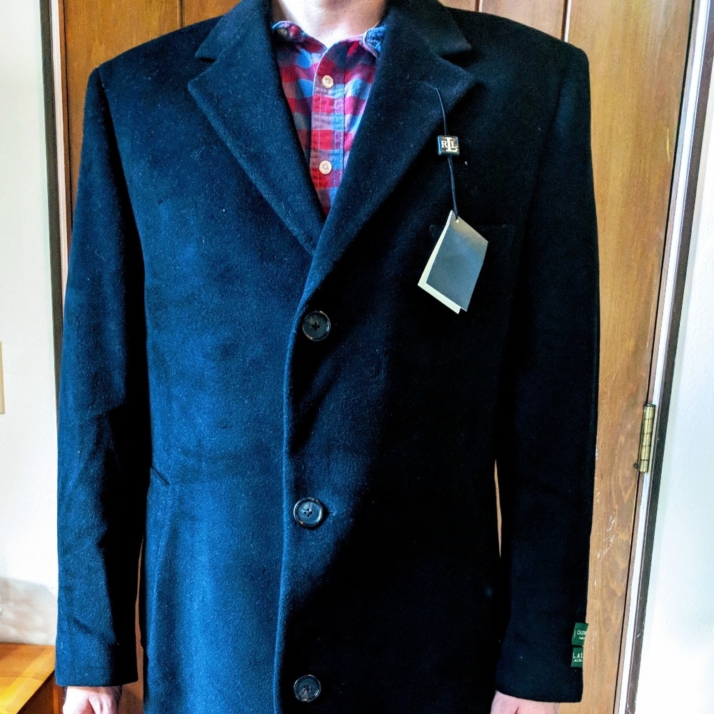 Mens Ralph Lauren wool cashmere coat